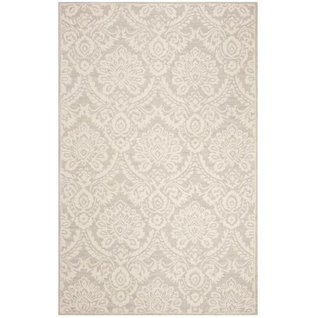 Safavieh 6 x 6 ft. Contemporary Blossom Hand Tufted Area RugSilver & Ivory BLM106G-6SQ